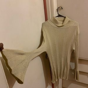 Gold turtle neck sweater